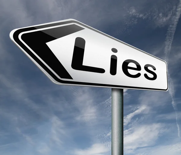 Mentiras quebram promessa — Fotografia de Stock