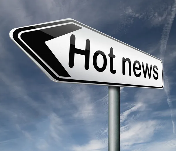 Hot news — Stock Photo, Image