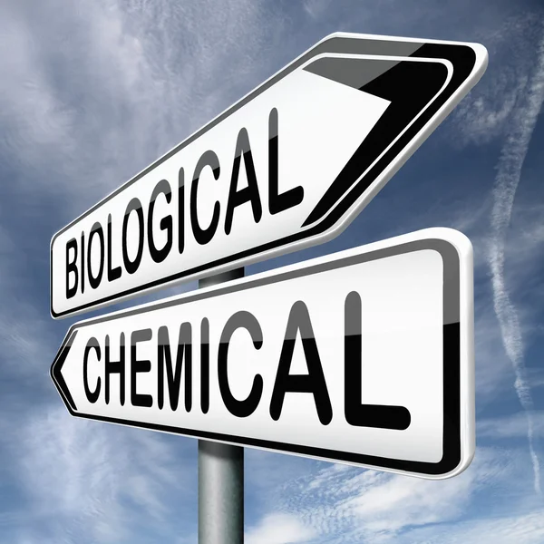 Biologische oder chemische — Stockfoto