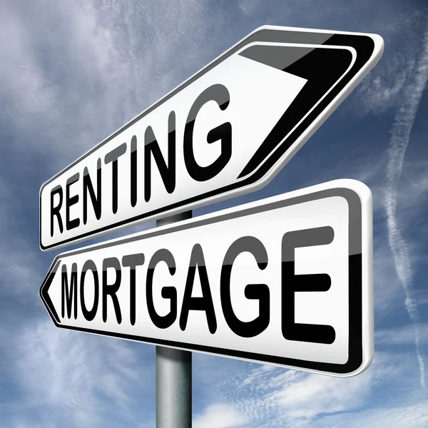 Mortage or renting — Stock Photo, Image