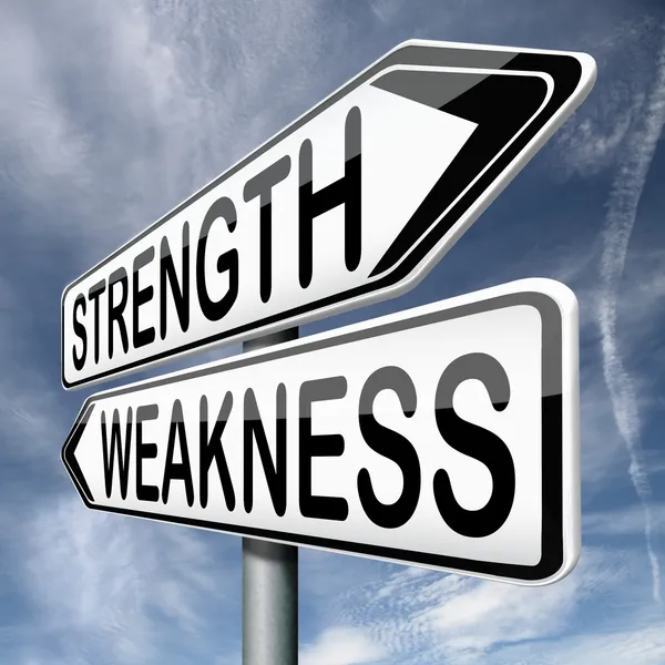 Weakness or stength — Stock Photo, Image