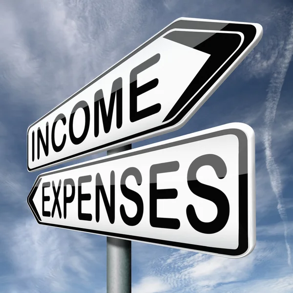 Income and expenses — Stock Photo, Image