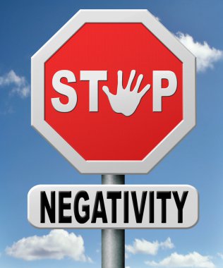 Stop negativity clipart