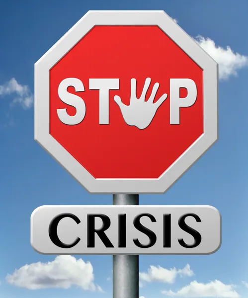 Stop crisis — Stock Photo, Image