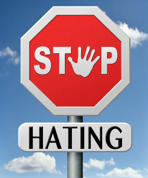 Stop hating — Stock Photo, Image