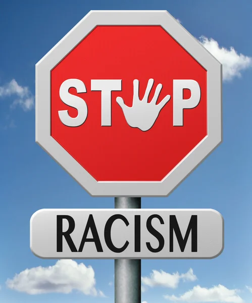 Stoppa rasism — Stockfoto
