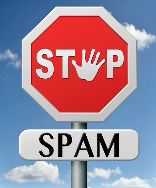 Stop spam — Stockfoto