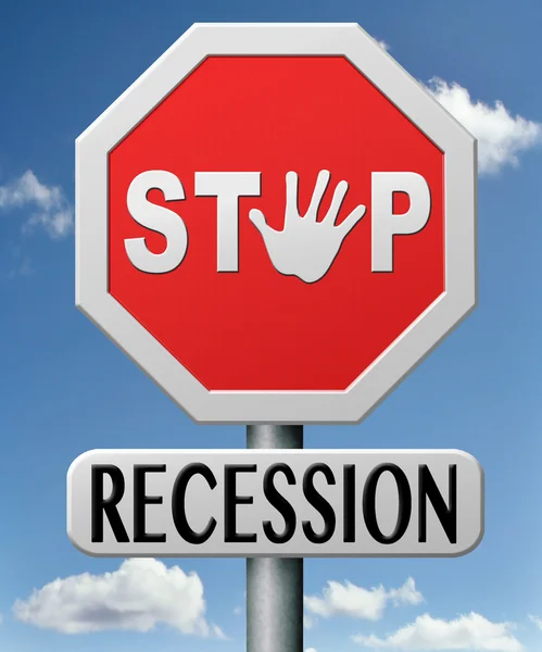 Stoppa recession — Stockfoto