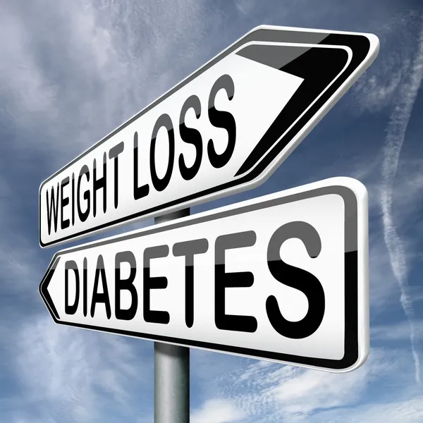 Weight loss or diabetes — Stock Photo, Image