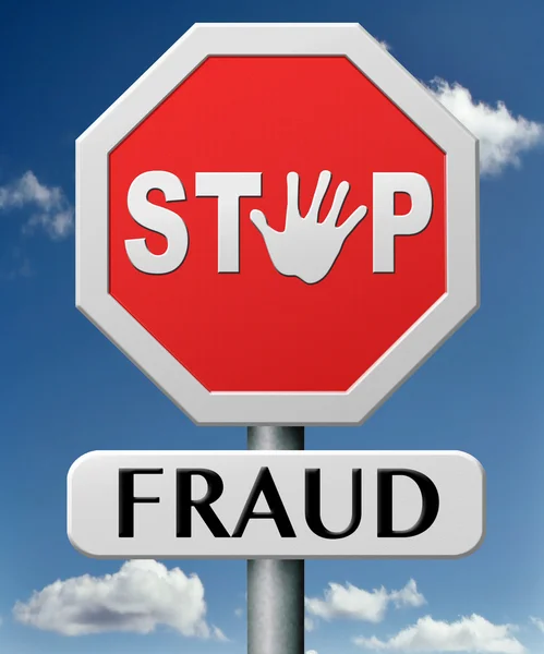 Stoppa bedrägerier — Stockfoto