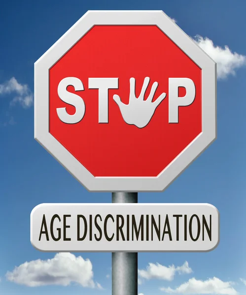 Stop age discrimination — Stock Photo, Image