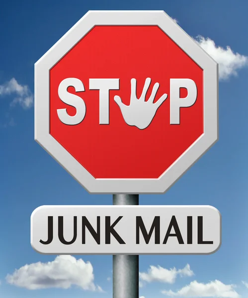 Stop junk mail — Stock Photo, Image