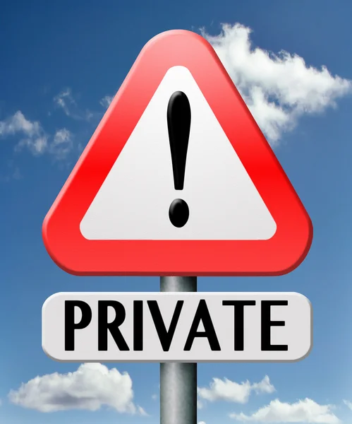 Private — Stock Photo, Image