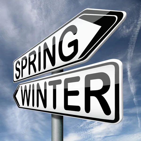 Inverno de primavera — Fotografia de Stock