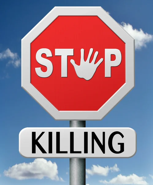 Stop killing — Stock Photo, Image