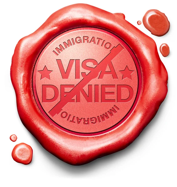 Visum geweigerd — Stockfoto