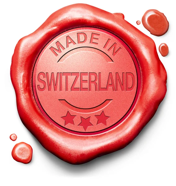 Fabricado na Suíça — Fotografia de Stock