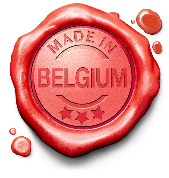 Made in Belgium — Stock Photo, Image