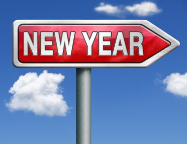 Yeni yıl yol işareti oku