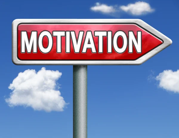 Motivation road sign arrow — Stock Photo, Image
