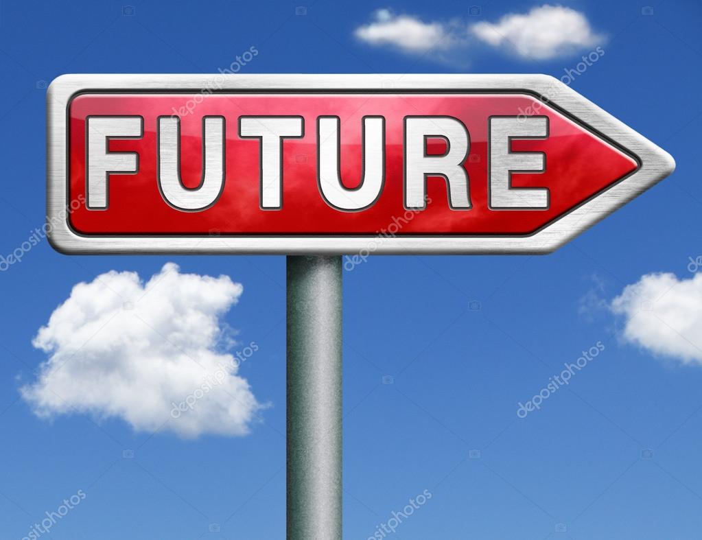 Future road sign arrow Stock Photo by ©kikkerdirk 26390009