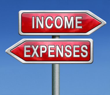 Income and expenses clipart