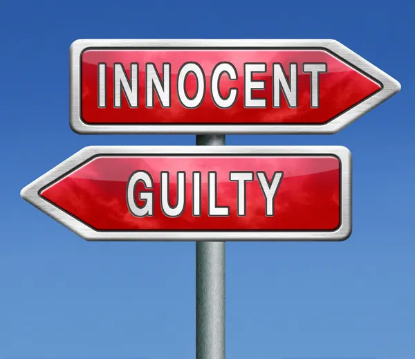 Innocenty guilty — Zdjęcie stockowe