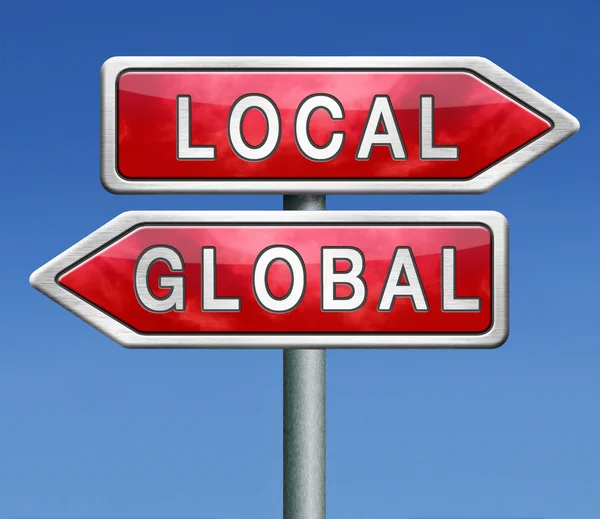 Global ou local — Fotografia de Stock