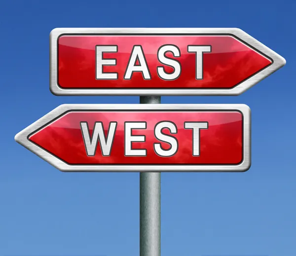 Ost oder West — Stockfoto