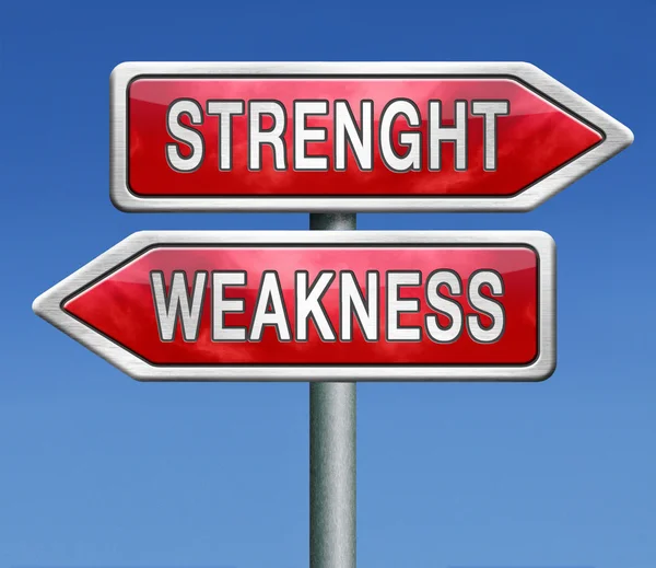 Weakness or stength — Stock Photo, Image