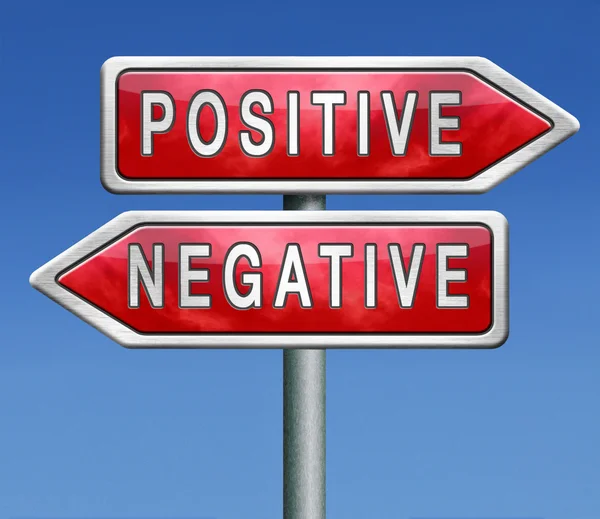 Positivo o negativo —  Fotos de Stock