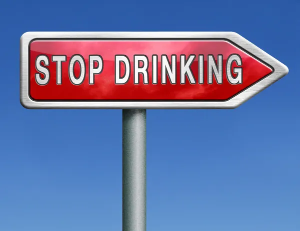 Smettila di bere. — Foto Stock