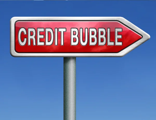 Credit bubble — Stock Photo, Image