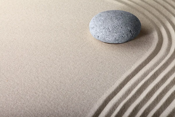 Kamenná zahrada Zen písek — Stock fotografie