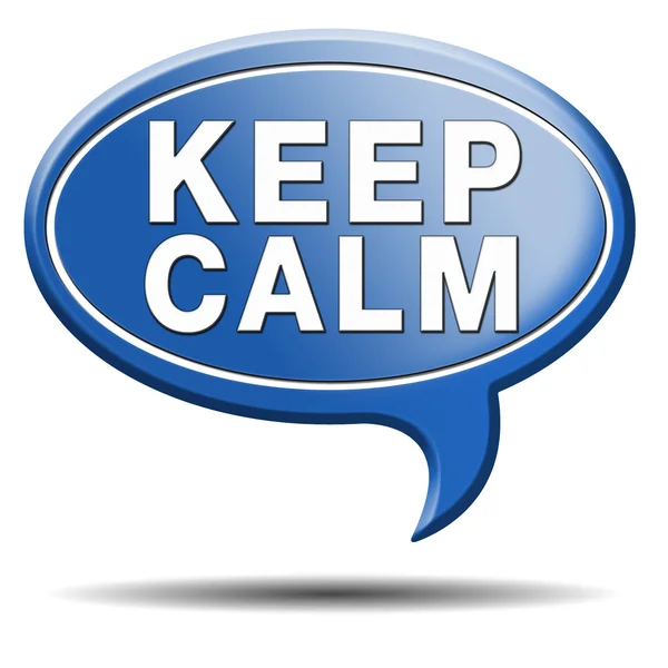 Keep calm — Stock Photo, Image