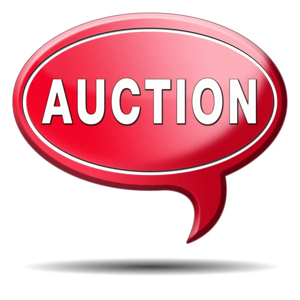 Auction icon — Stock Photo, Image