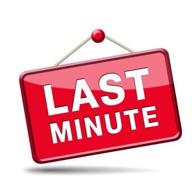 son dakika bilet işareti