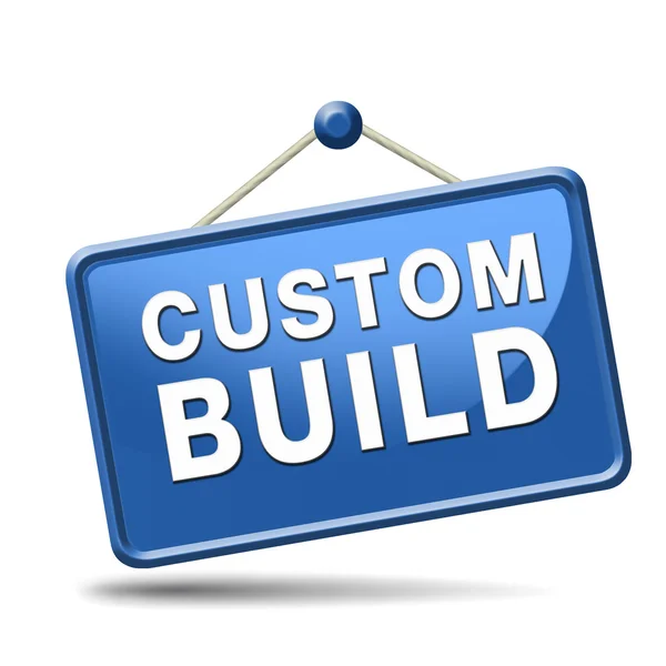 Custom build label — Stock Photo, Image