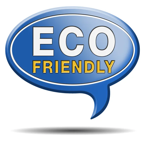 Znak Eco friendly lub bio — Zdjęcie stockowe