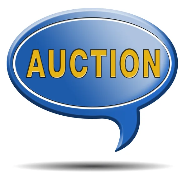 Auktion-ikonen — Stockfoto