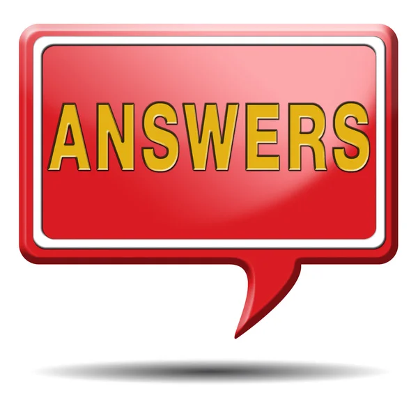 Search answers icon — Stock Photo, Image