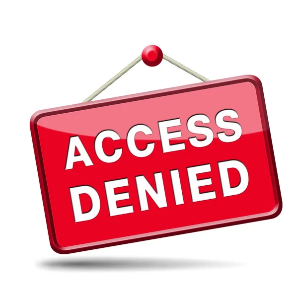 Access denied — Stock Photo, Image