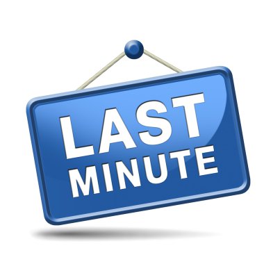 son dakika bilet işareti