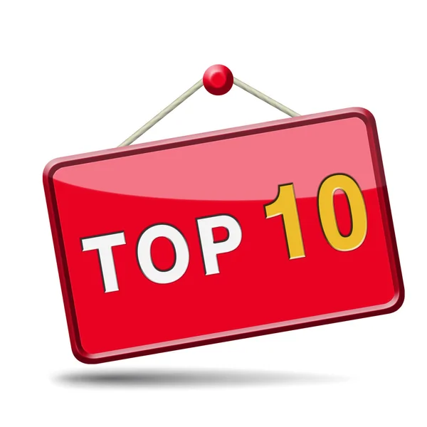 Top 10 ikona — Zdjęcie stockowe