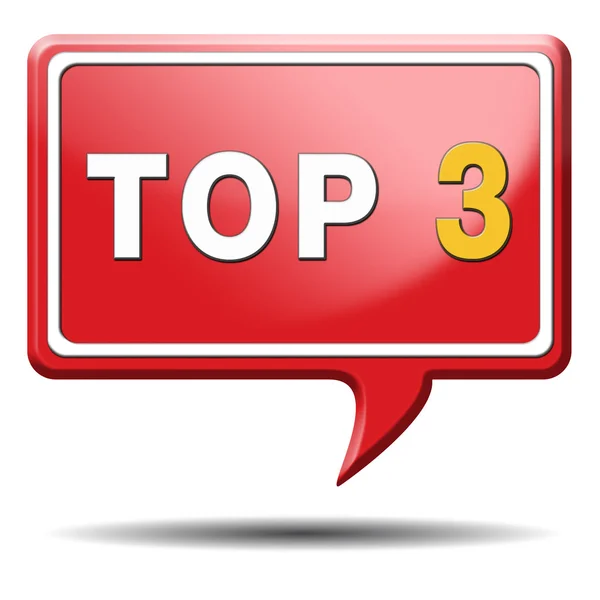 Top 3 icona — Foto Stock