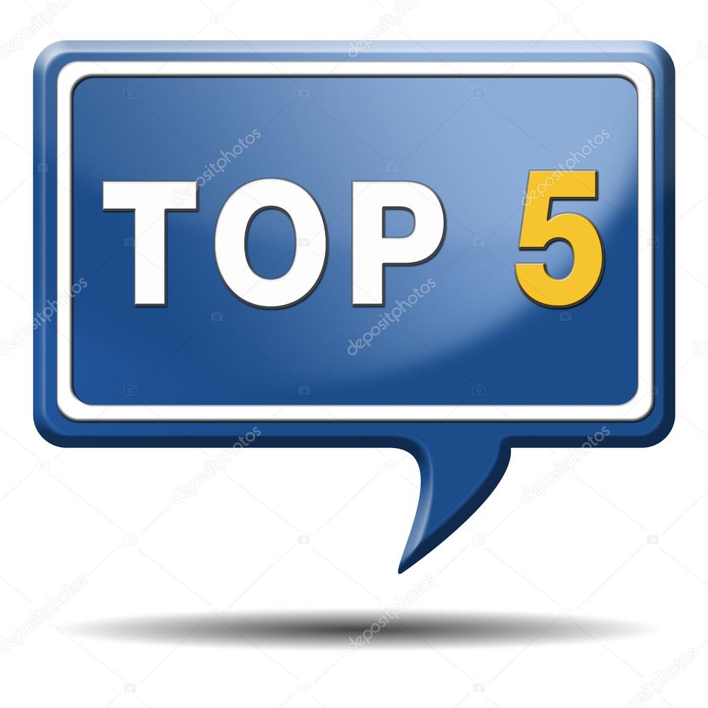 Top 5 icon — Stock Photo © kikkerdirk #33464755