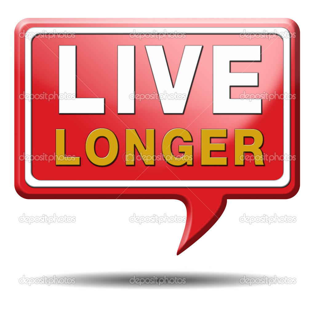 live longer red text balloon