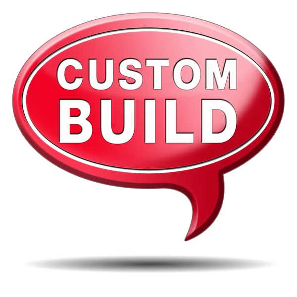 Custom build label — Stock Photo, Image