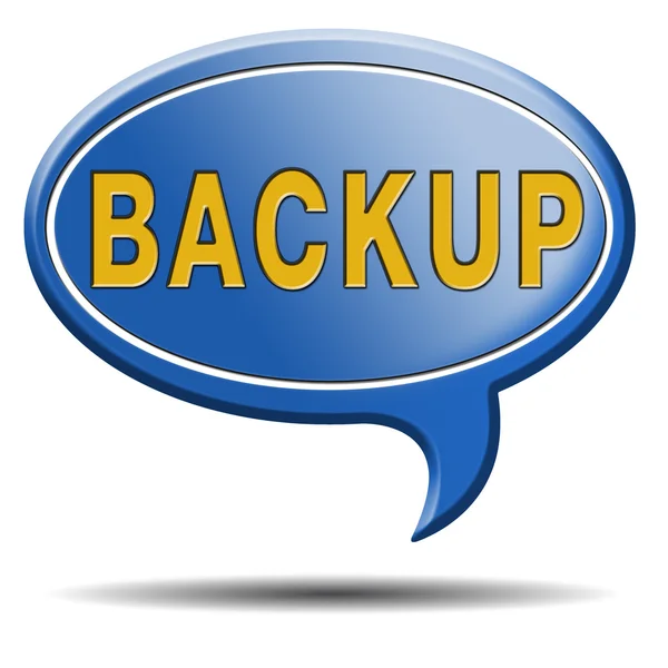 Icona di backup o segno — Foto Stock