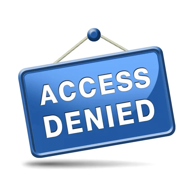 Access denied — Stock Photo, Image